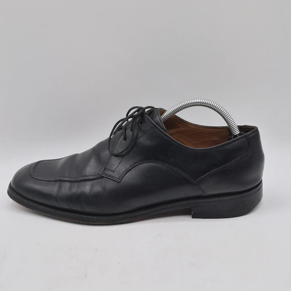 Cole Haan Shoes Mens Size 11 Black Leather Lace Up Dress‎ Derby Apron Toe C07140